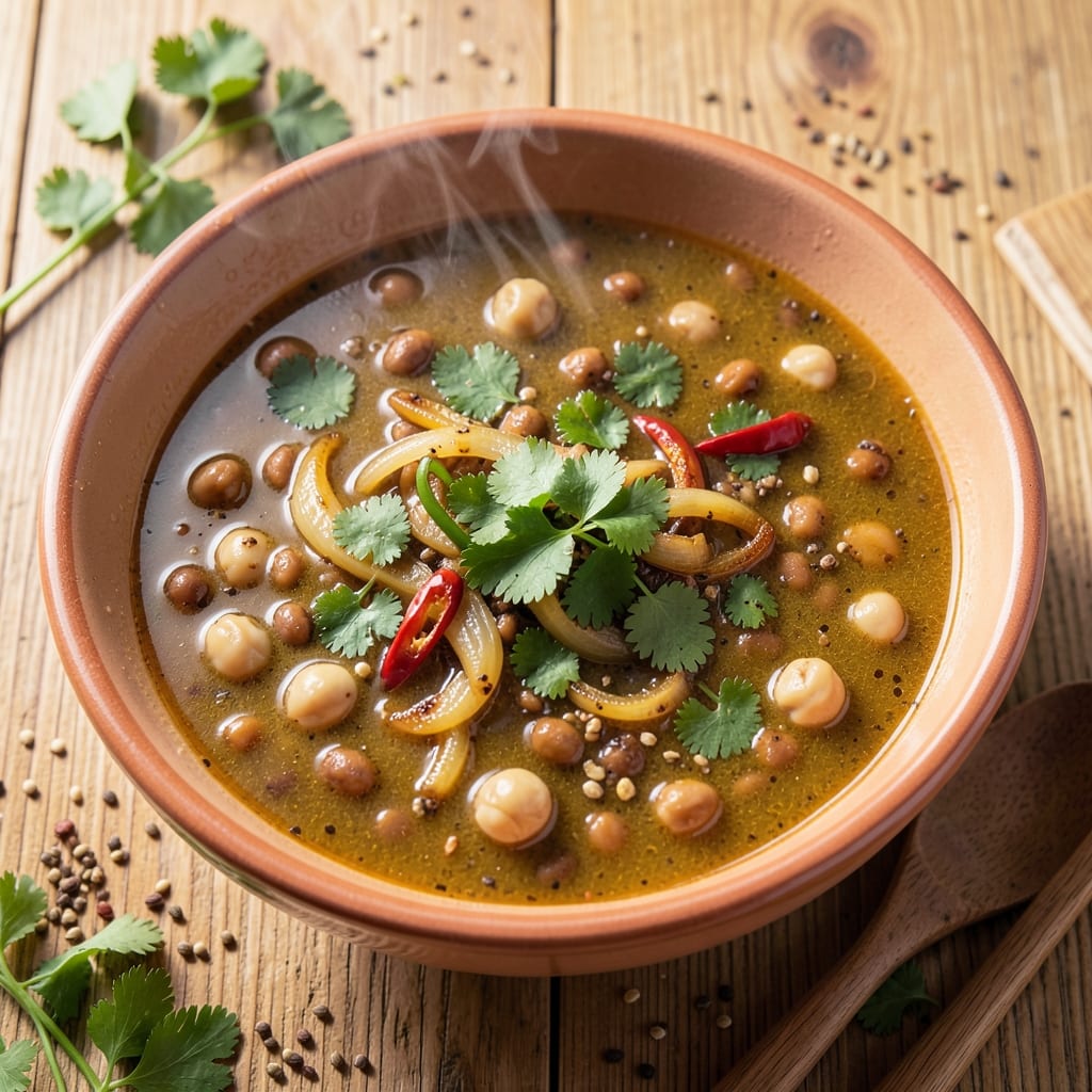 Algerian Harira Soup Recipe: Lentil and Lamb Comfort with Harissa Heat