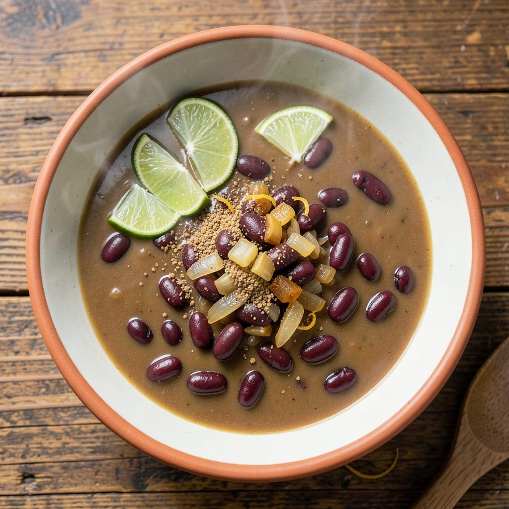 5-Ingredient Black Bean Soup Recipe: Smoky Cumin and Lime Zing in 25 Minutes