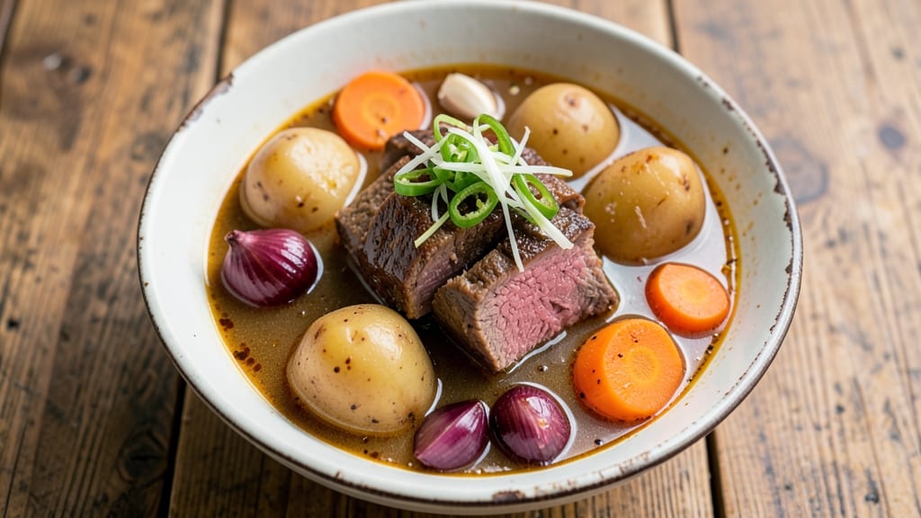 Beef Soup Pinoy Recipe: Savory Garlic and Soy-Braised Beef Chunks
