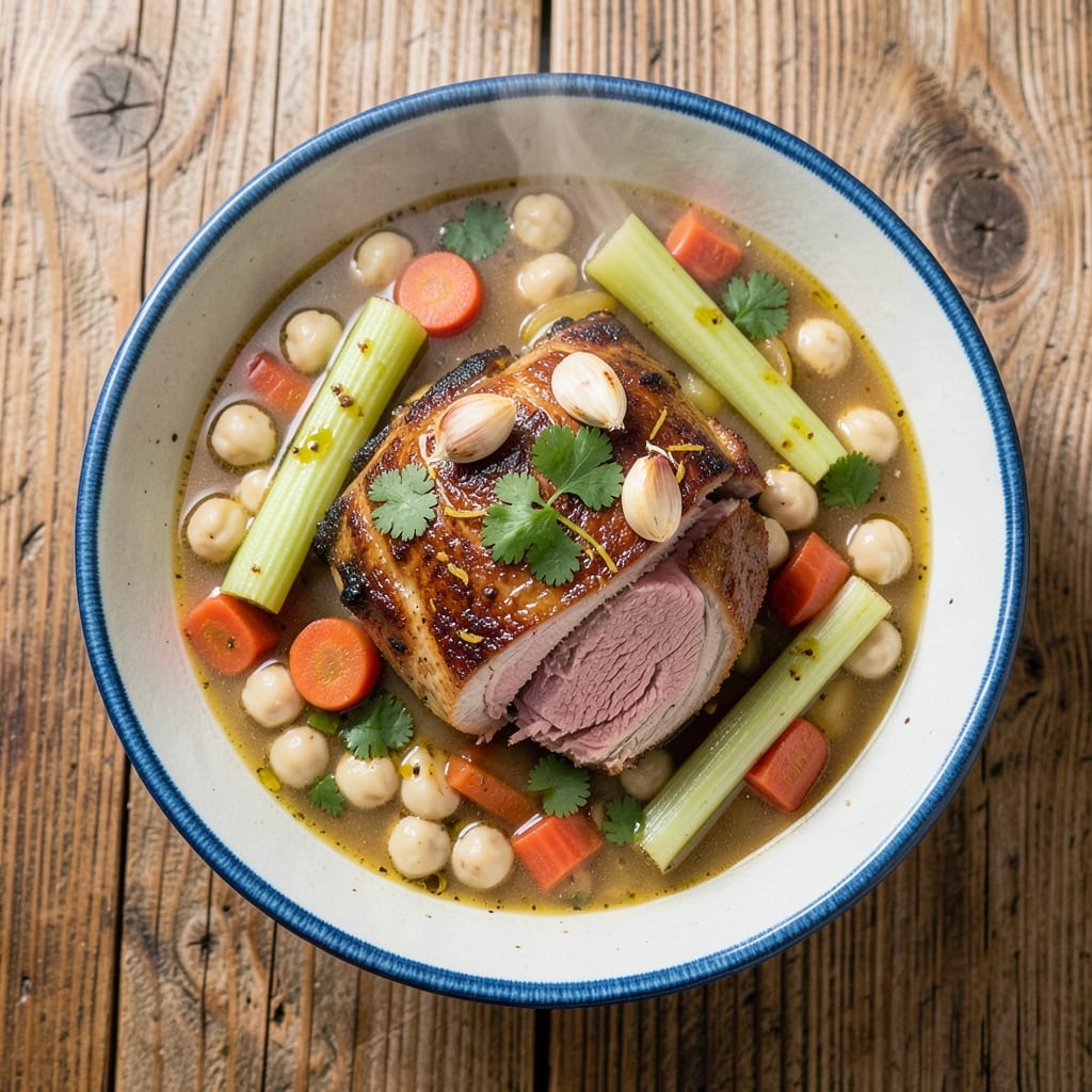 Algerian Chickpea and Lamb Soup Recipe: Harissa-Spiced Warmth With Caramelized Onions