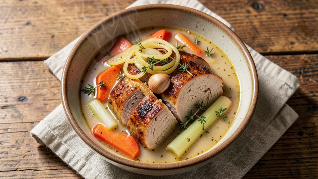 Award-Winning Turkey Soup Recipe: Herb-Infused Broth With Shredded Meat