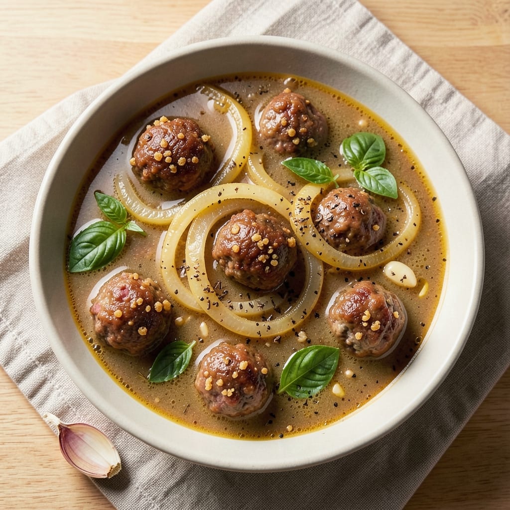 Albondigas Soup Recipe Instant Pot: Crispy Meatballs in Tomato-Basil Velouté