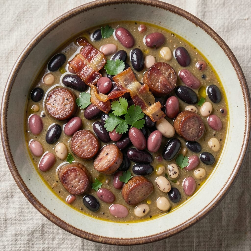 15 Bean Soup Recipe with Meat: Smoky Ham and Barley Harmony in One Pot