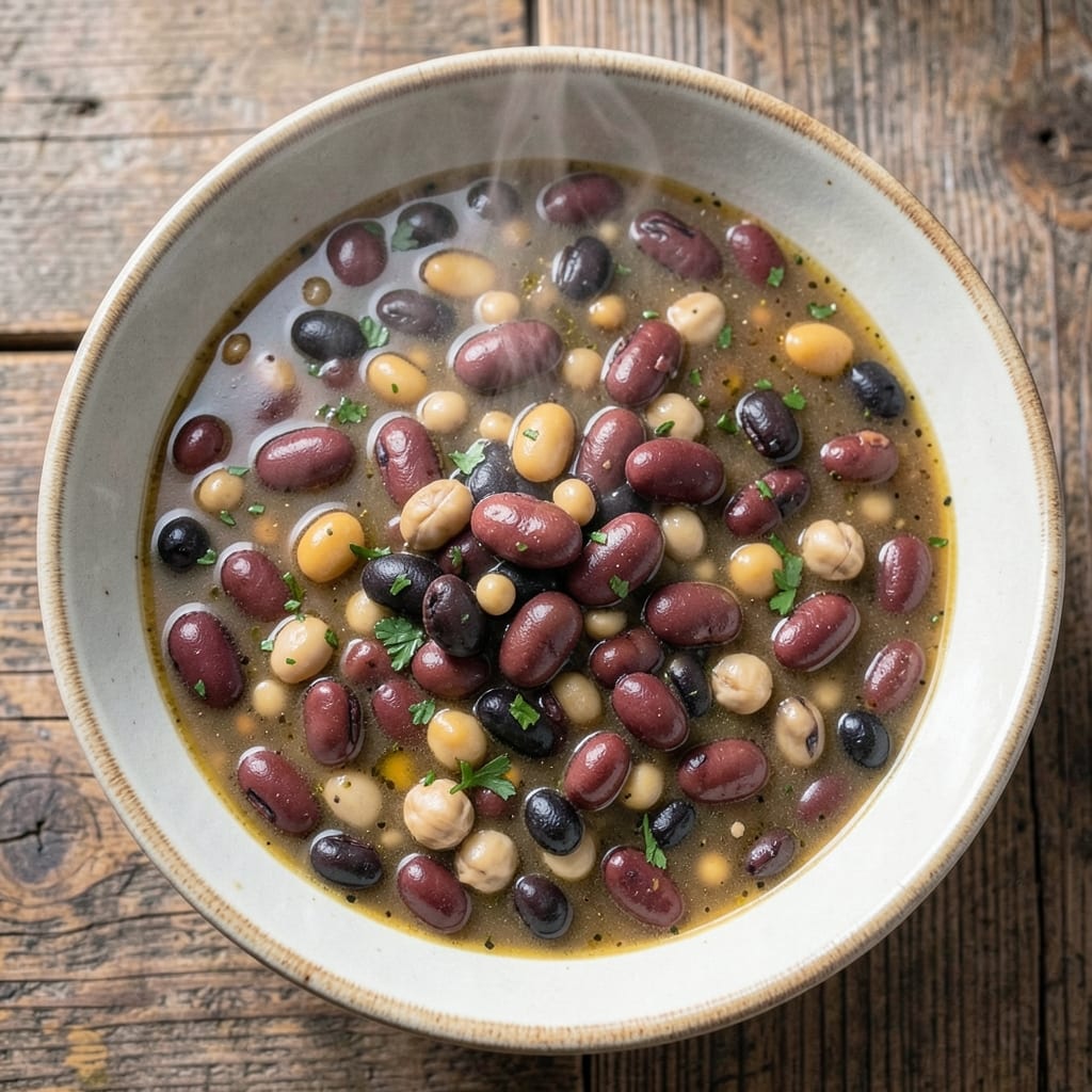 18 Bean Soup Crock Pot Recipe: Slow-Simmered Pantry Staples With Toasted Barley Crunch