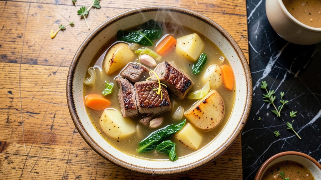 Beef and Cabbage Soup Recipe with Potatoes: Hearty One-Pot Meal in 45 Minutes