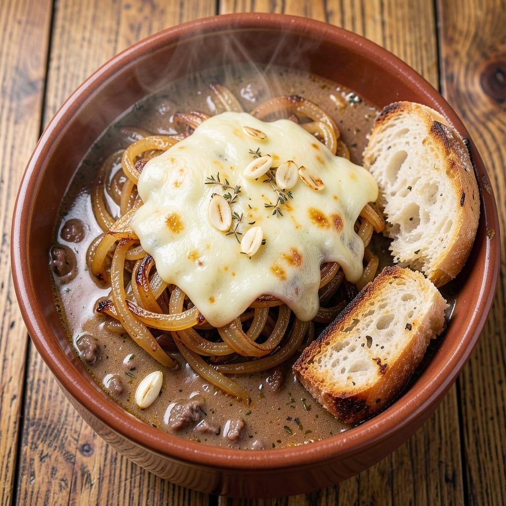 Ale House French Onion Soup Recipe: Crispy Croutons and Gruyère Gold